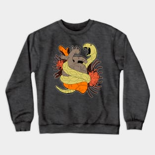 Snake, Heart and Flower Crewneck Sweatshirt